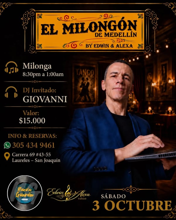 El milongón de Medellín - Event poster