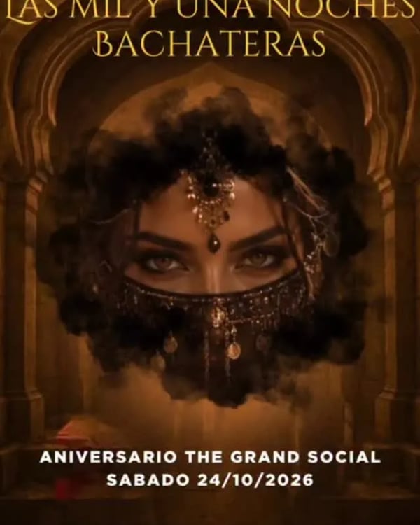 Las mil y una noches bachateras - Poster del evento