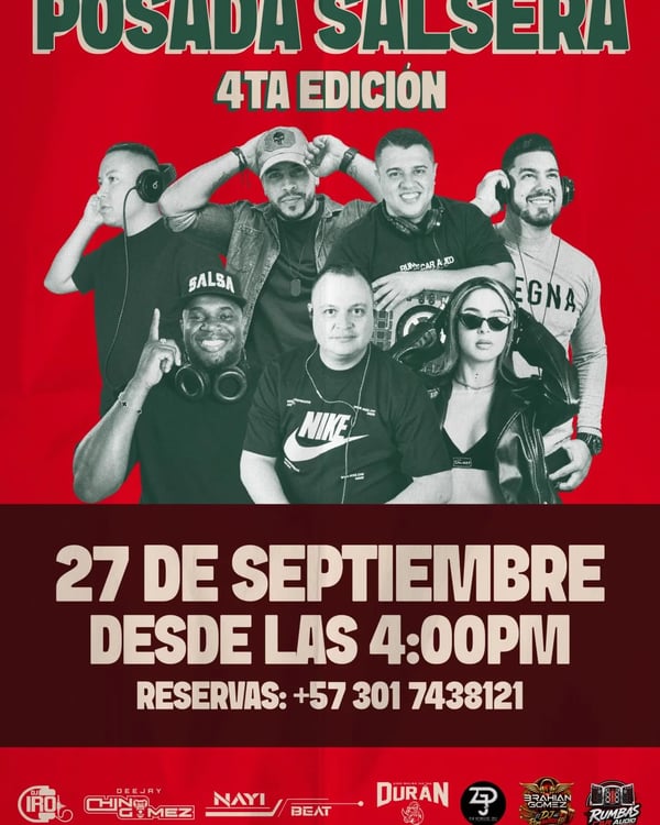 Posada salsera 4ta edición - Poster del evento