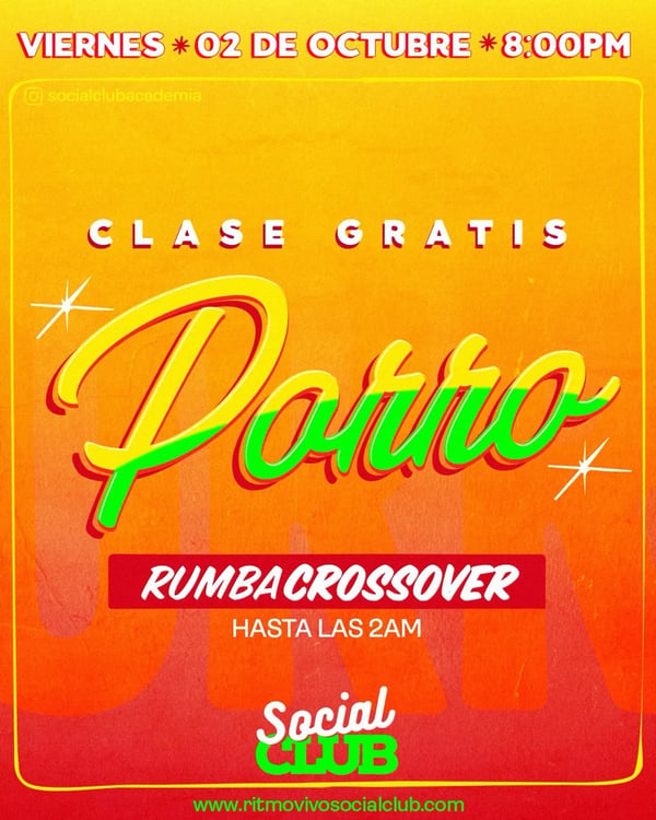 Rumba crossover - Poster del evento
