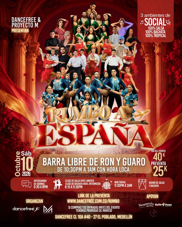 Rumbo a España - Poster del evento