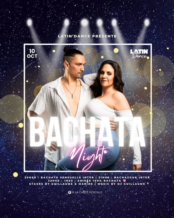 Bachata Night - Poster del evento