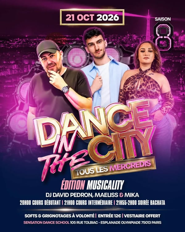 Dance in the City – Saison 8 – Édition Musicality - Poster del evento