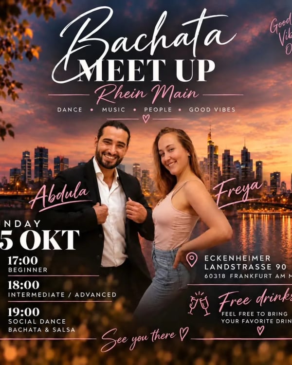 Bachata Meet Up Rhein Main - Poster del evento