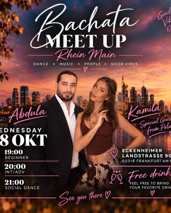 Bachata Meet Up Rhein Main - Poster del evento