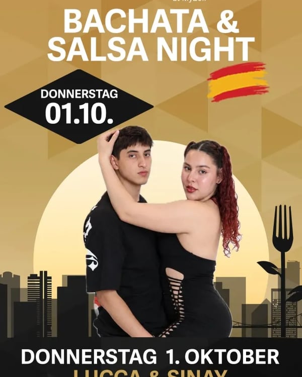 Bachata & Salsa Night - Poster del evento