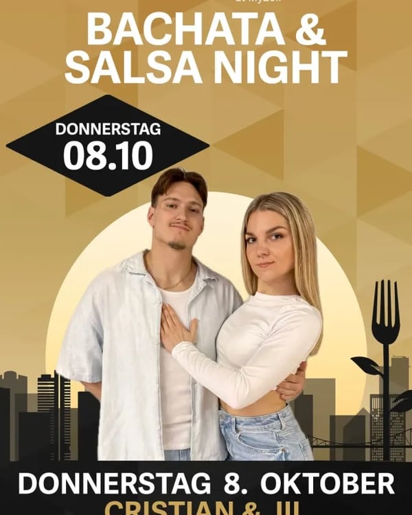 Bachata & Salsa Night - Poster del evento