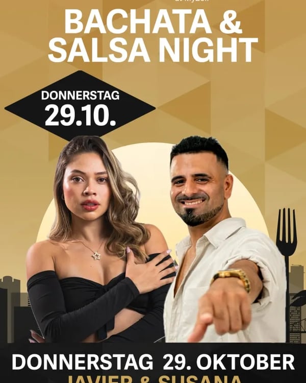 Bachata & Salsa Night - Poster del evento