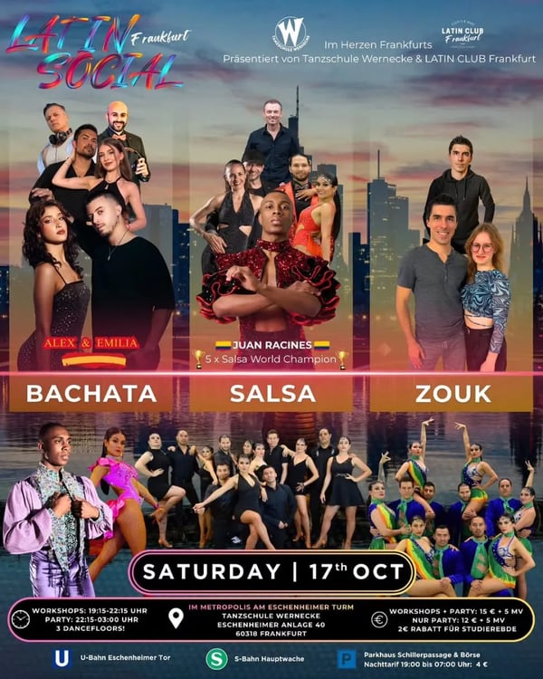Latin Social Frankfurt - Poster del evento