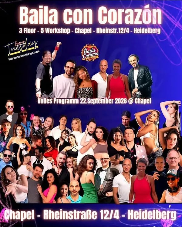 Baila con Corazón - Poster del evento