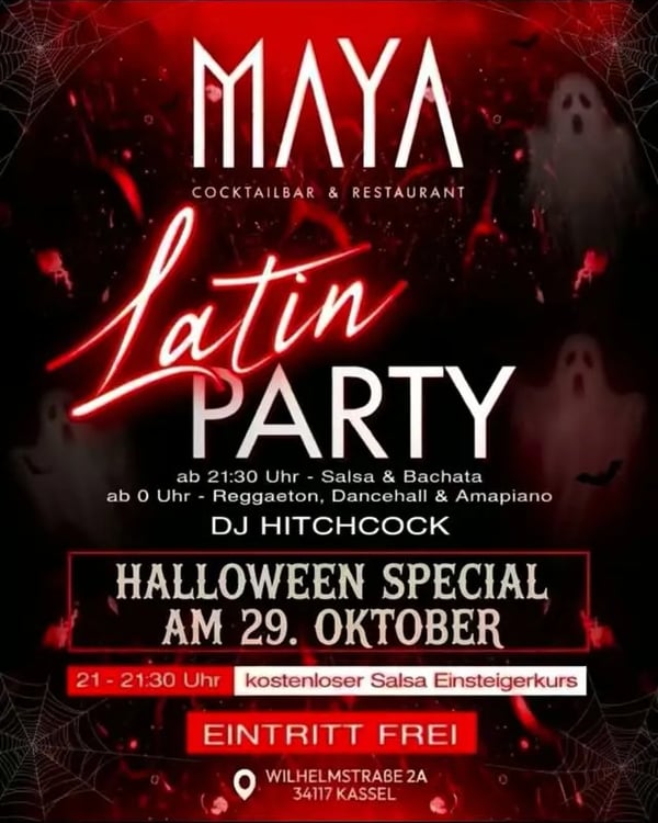 Latin Party Halloween Special - Poster del evento