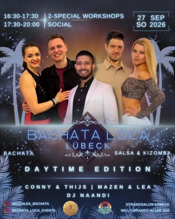 Bachata Loca Lübeck – Daytime Edition - Event poster
