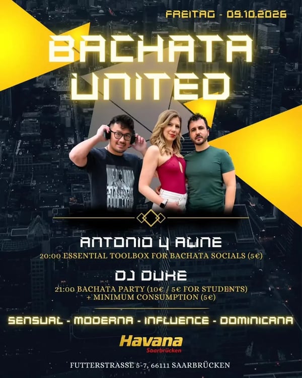 Bachata United - Poster del evento