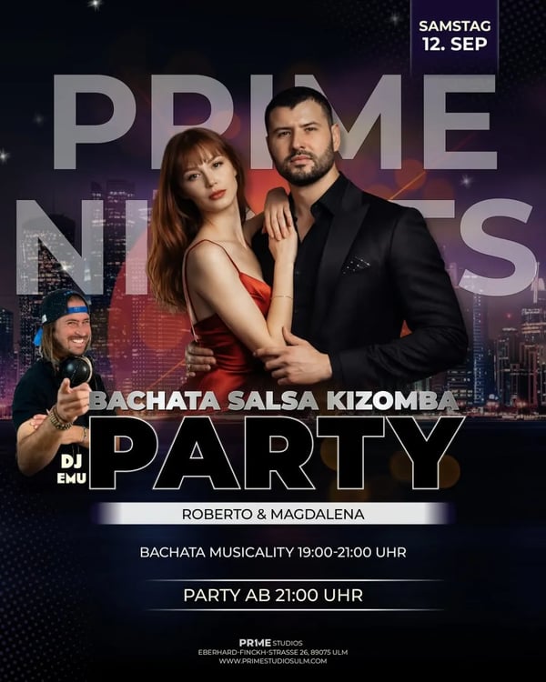 PRIME NIGHTS – Bachata Salsa Kizomba Party