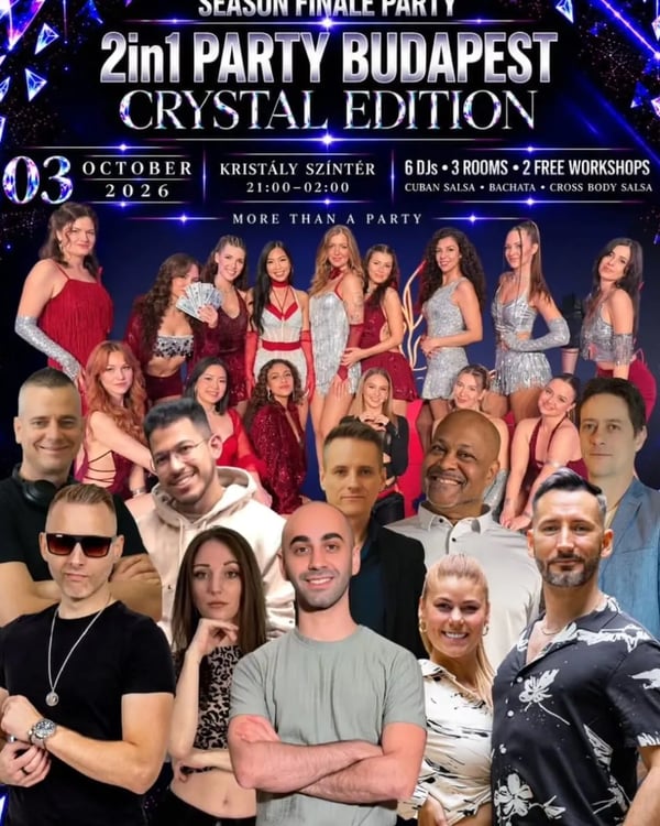2in1 Party Budapest – Crystal Edition - Event poster