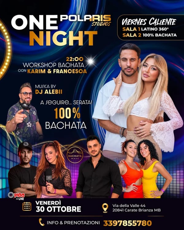 One Night - Poster del evento