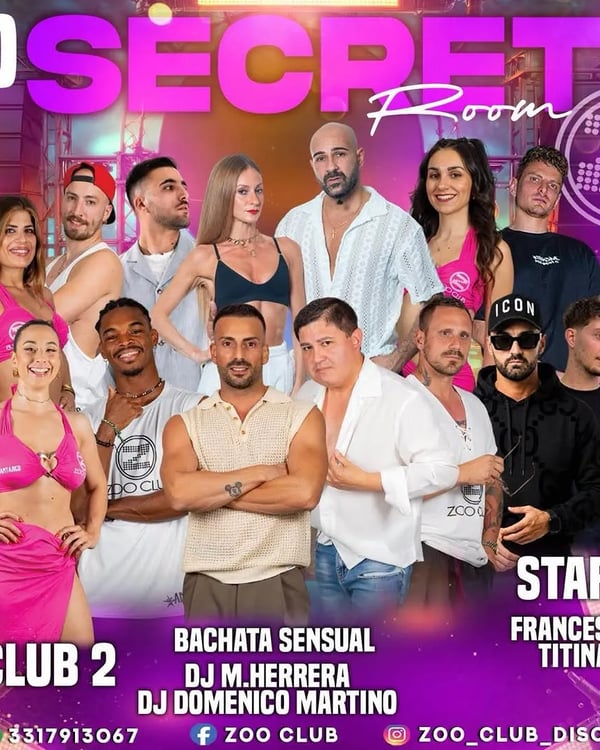 30 Secret Room - Poster del evento