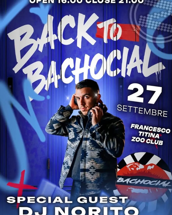 Back to Bachocial - Event poster