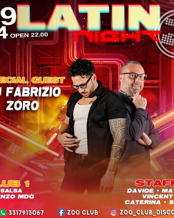 Latin Night - Poster del evento