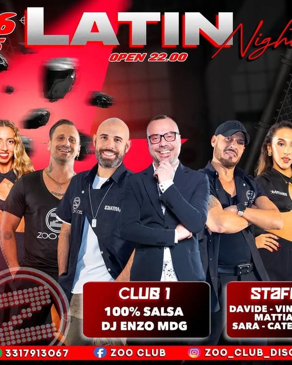Latin Night - Poster del evento