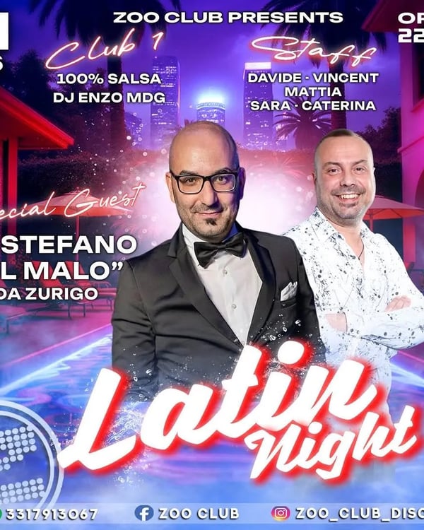 Latin Night - Poster del evento