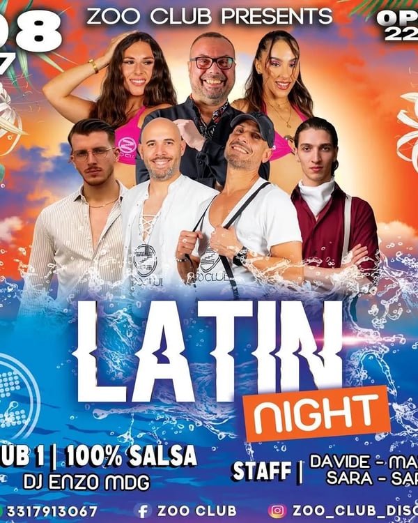 Latin Night - Poster del evento