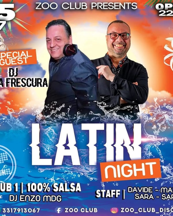 Latin Night - Poster del evento