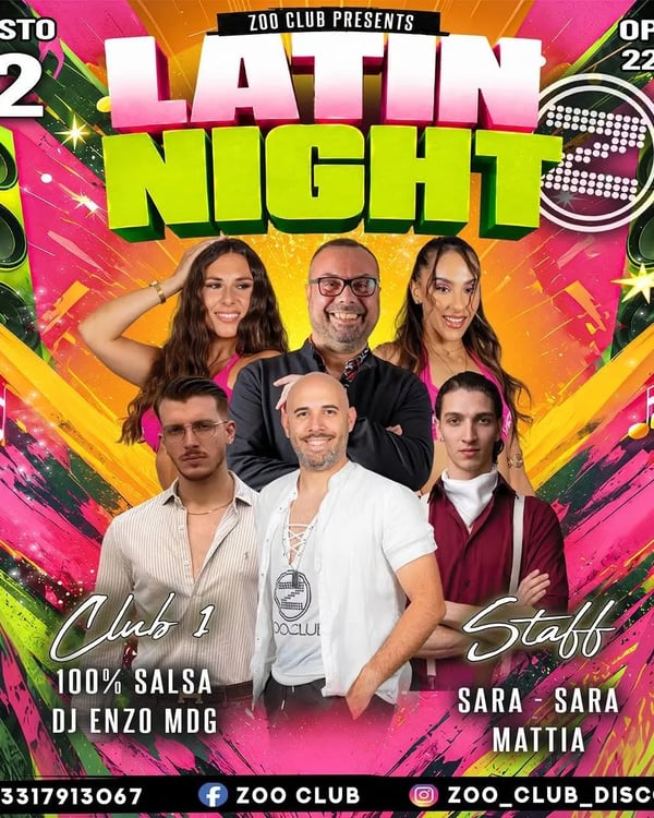 Latin Night - Poster del evento