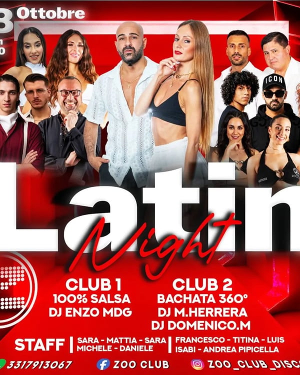 Latin Night - Poster del evento
