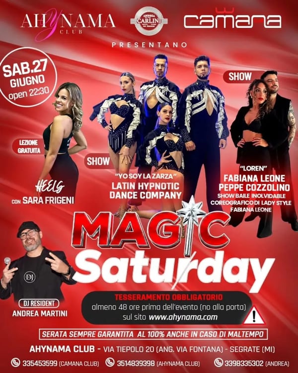 MAGIC Saturday - Poster del evento