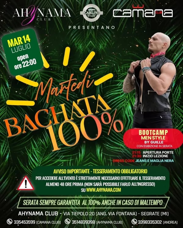 Martedì Bachata 100% - Event poster