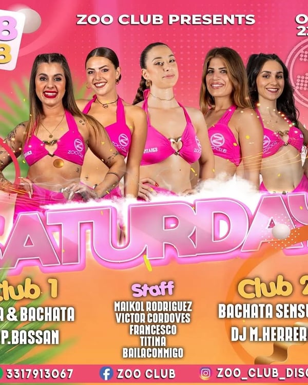 Saturday - Event poster