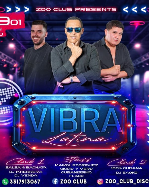 Vibra Latina - Event poster