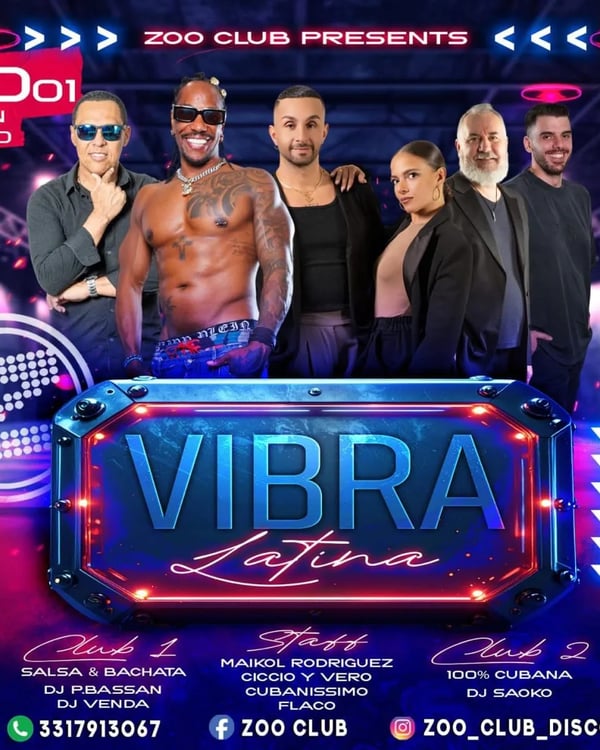 VIBRA Latina - Event poster