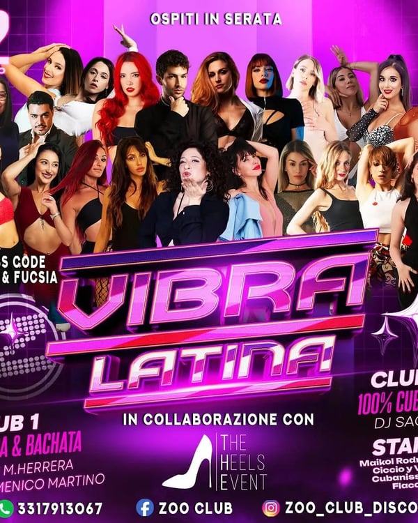Vibra Latina - Event poster