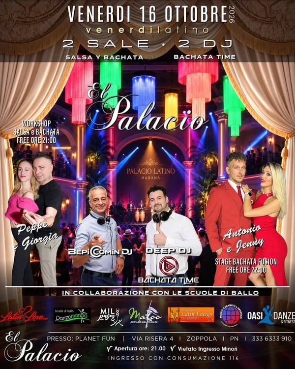 El Palacio – Venerdì Latino - Poster del evento