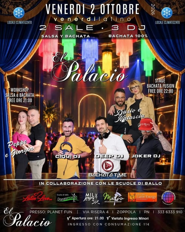 Venerdì Latino - Poster del evento
