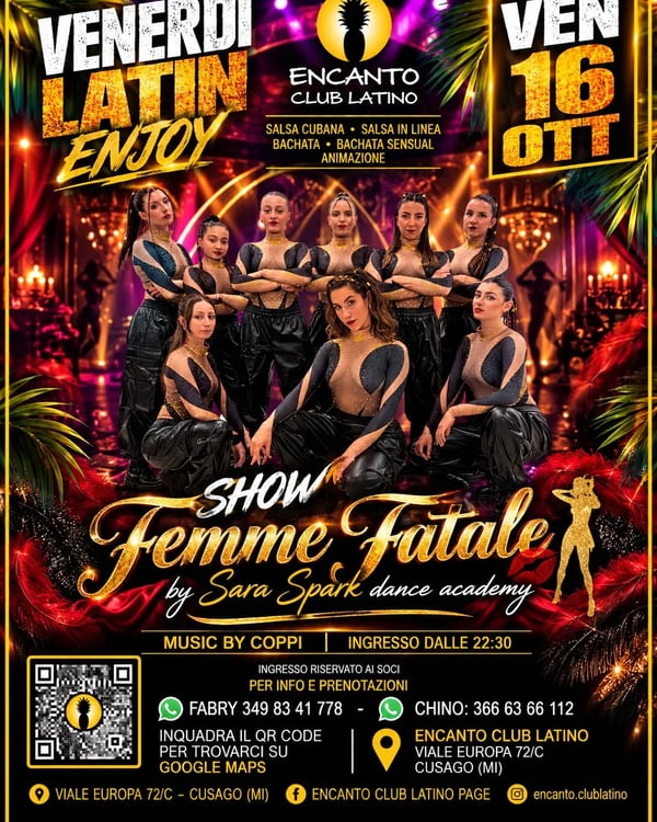 Venerdì Latin Enjoy - Poster del evento