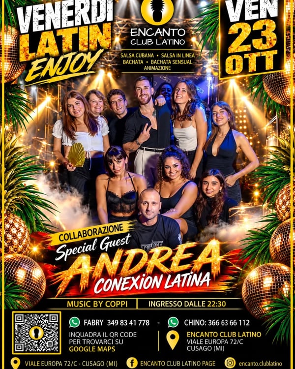 Venerdì Latin Enjoy - Poster del evento