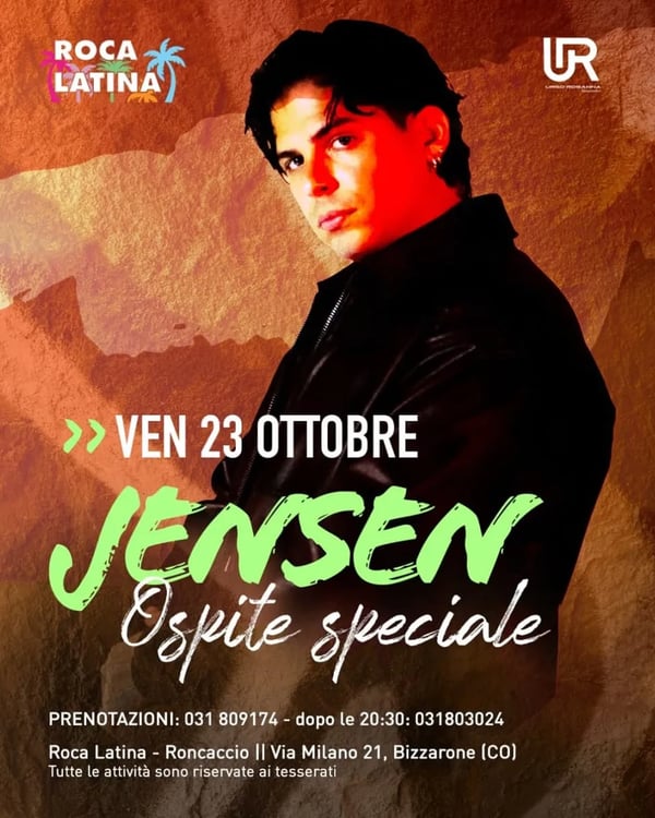 Jensen – Ospite speciale - Poster del evento
