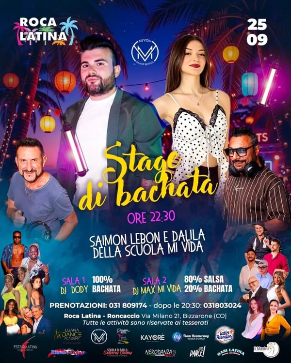 Stage di Bachata con Saimon Lebon e Dalila - Poster del evento