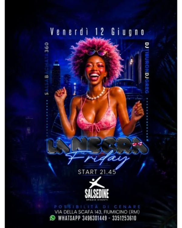 LA NEGRA Friday - Poster del evento