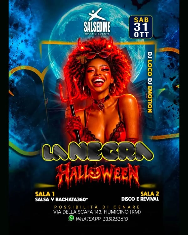 La negra Halloween - Poster del evento