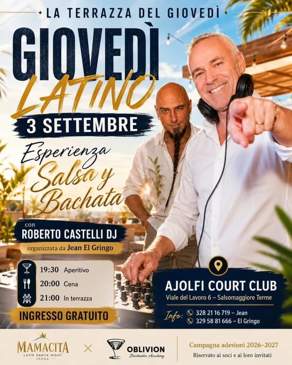 Giovedì Latino – La Terrazza del Giovedì