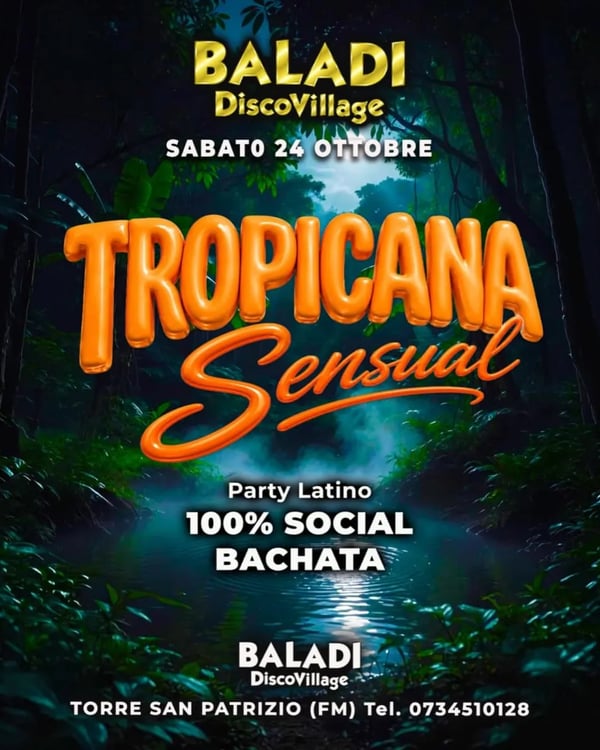 Tropicana Sensual - Poster del evento