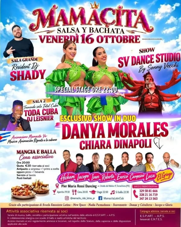 Mamàcita Salsa y Bachata - Poster del evento