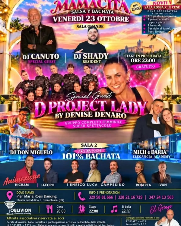 Mamacita salsa y bachata - Poster del evento