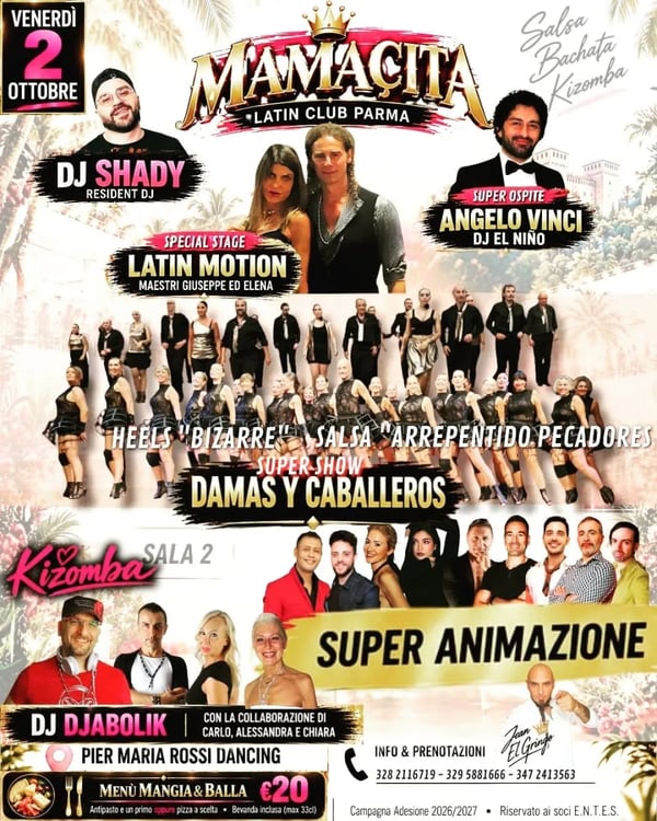 MAMAMITA – Latin Club Parma: Salsa, Bachata & Kizomba