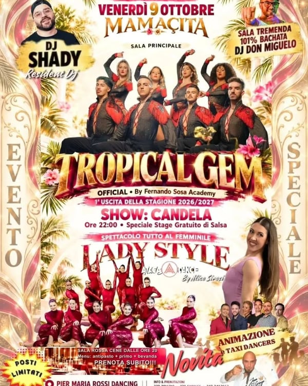Super Evento Mamamaita – Tropical Gem - Poster del evento