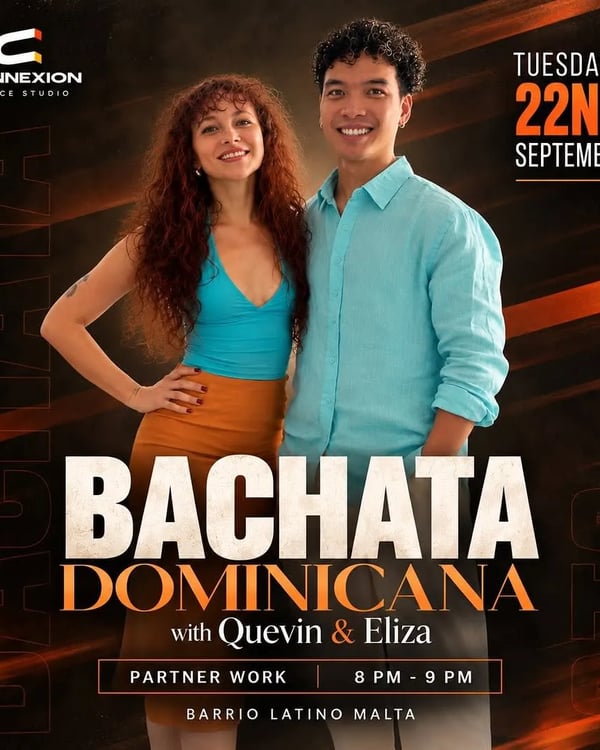 Bachata dominicana with Quevin & Eliza - Event poster